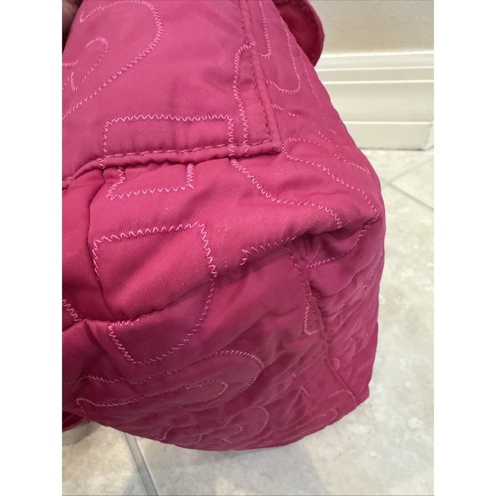 Marc by Marc Jacobs Workwear Pink Quilted Puzzle Shoulder Bag Tote Medium Logo - Picture 6 of 15